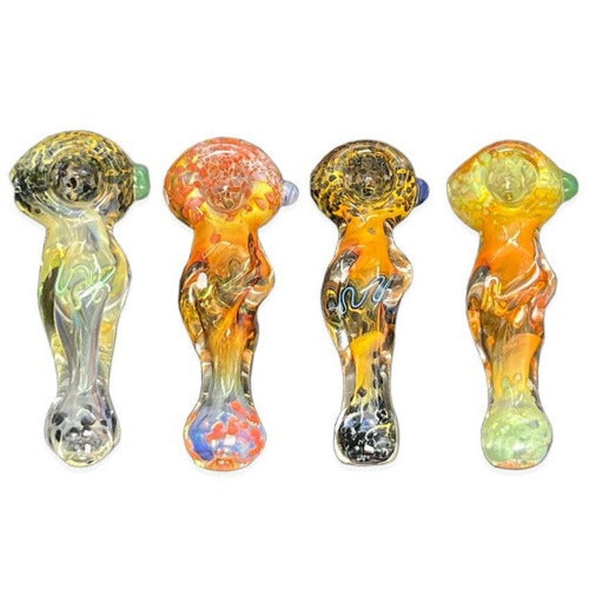 4" Body Half Twisted Hand Pipe - Design May Vary - (1 Count)