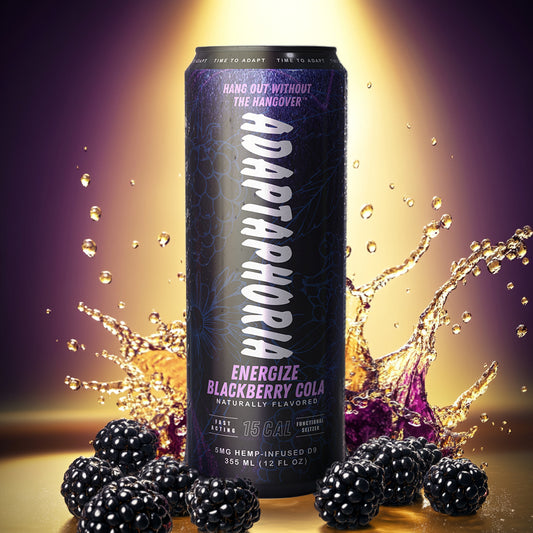 ADAPTAPHORIA Energize Blackberry Cola THC Social Beverage
