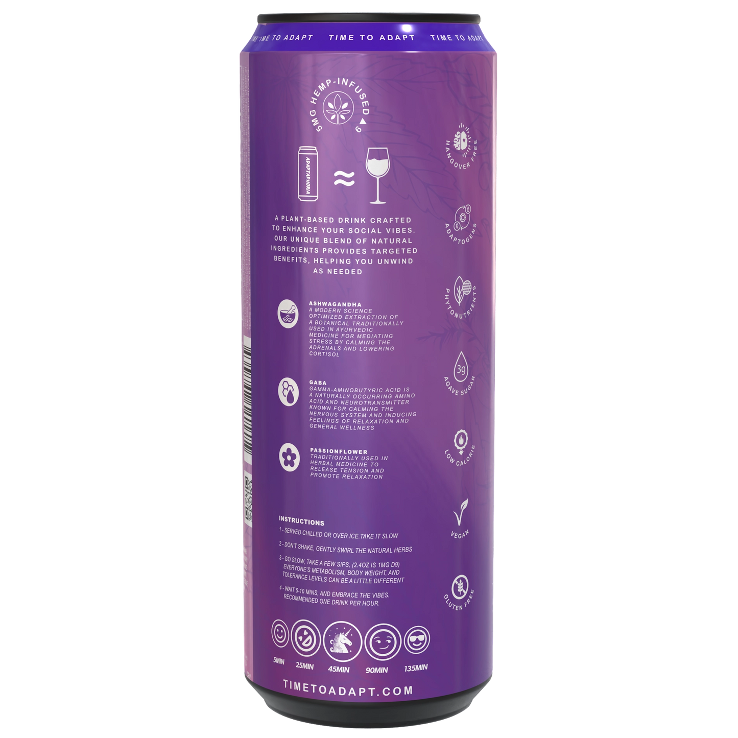 ADAPTAPHORIA Unwind Chillberry THC Social Beverage
