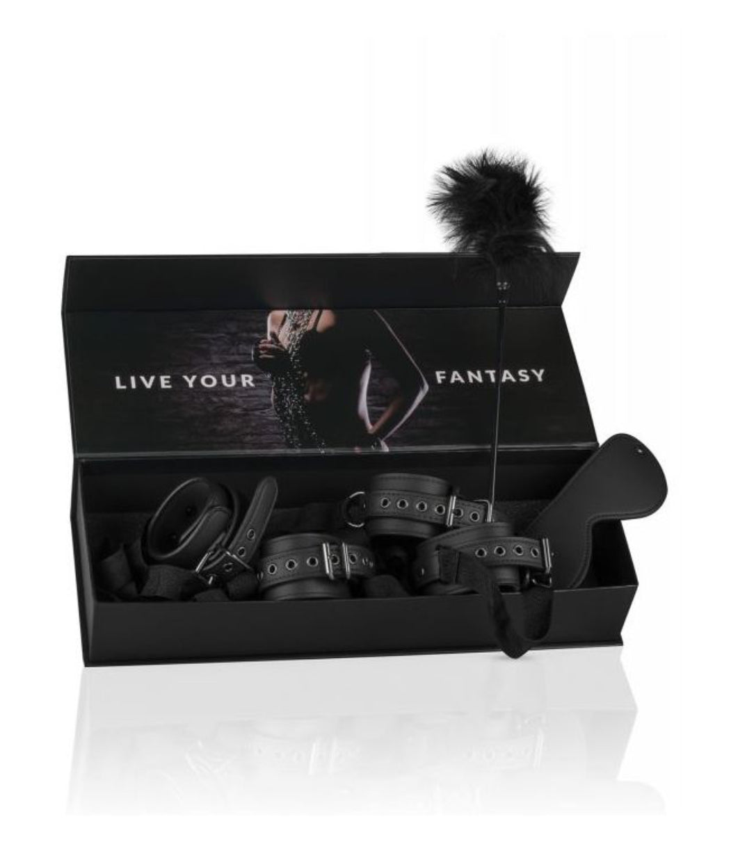 Easy Toys Beginners 6 Piece Beginners Bondage Set - Black
