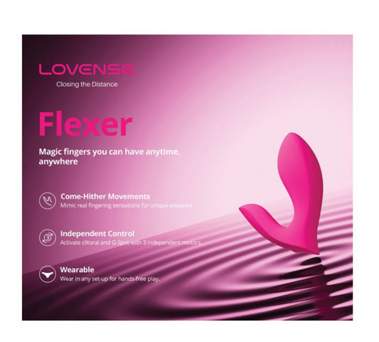 Lovense Flexer Dual Panty Vibrator - Pink