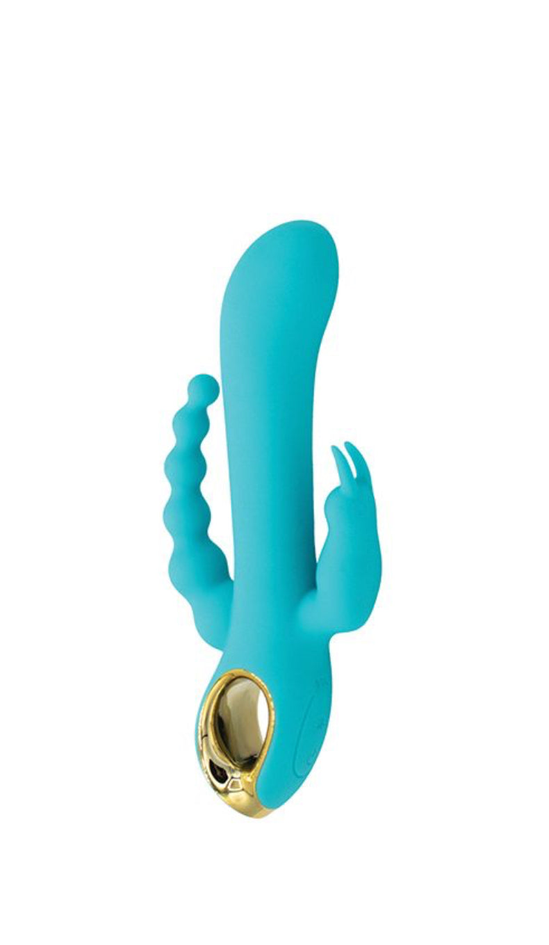 Natalie's Toy Box - Mighty Magic Clit, G-Spot & Anal Vibrator - Aqua
