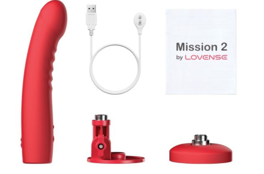 Lovense Mission 2 Touch-Sensitive Tech - Red