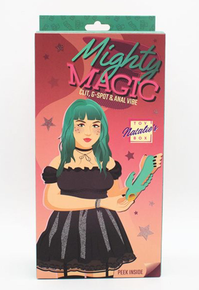 Natalie's Toy Box - Mighty Magic Clit, G-Spot & Anal Vibrator - Aqua