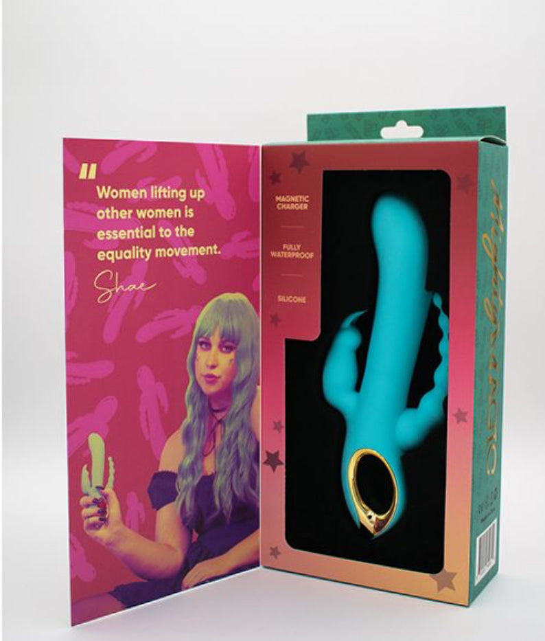 Natalie's Toy Box - Mighty Magic Clit, G-Spot & Anal Vibrator - Aqua