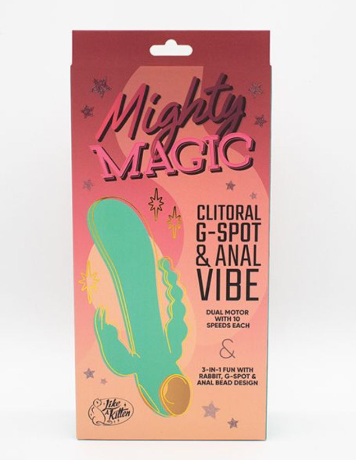 Natalie's Toy Box - Mighty Magic Clit, G-Spot & Anal Vibrator - Aqua