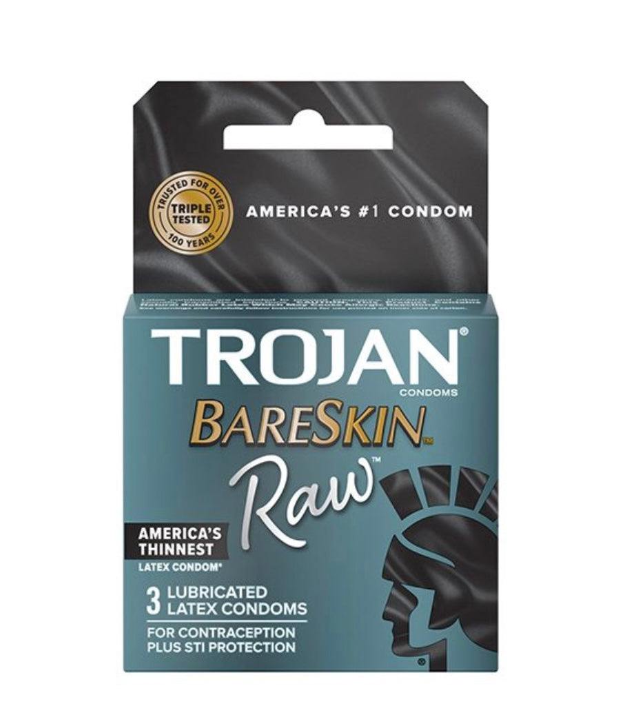 Trojan BareSkin Raw Condom - Pack of 3