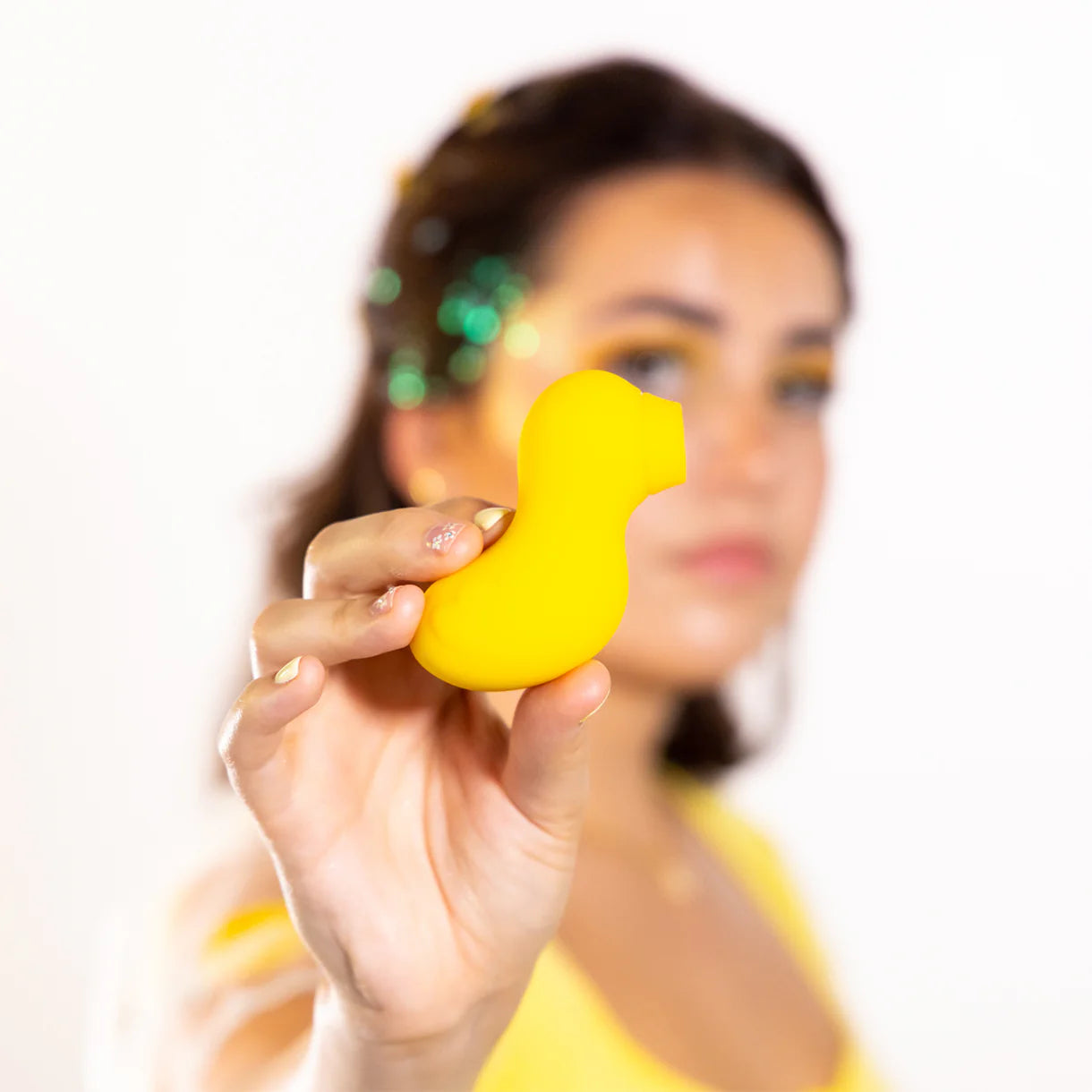 Natalie's Toy Box - Lucky Duck Oral Stimulator - Yellow