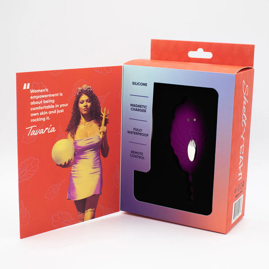 Natalie's Toy Box Shell Yeah! Remote Controlled Wearable Panty Vibrator - Purple