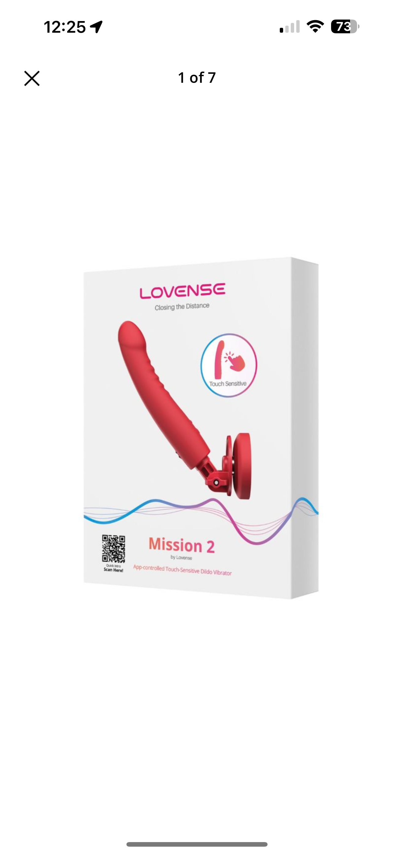 Lovense Mission 2 Touch-Sensitive Tech - Red
