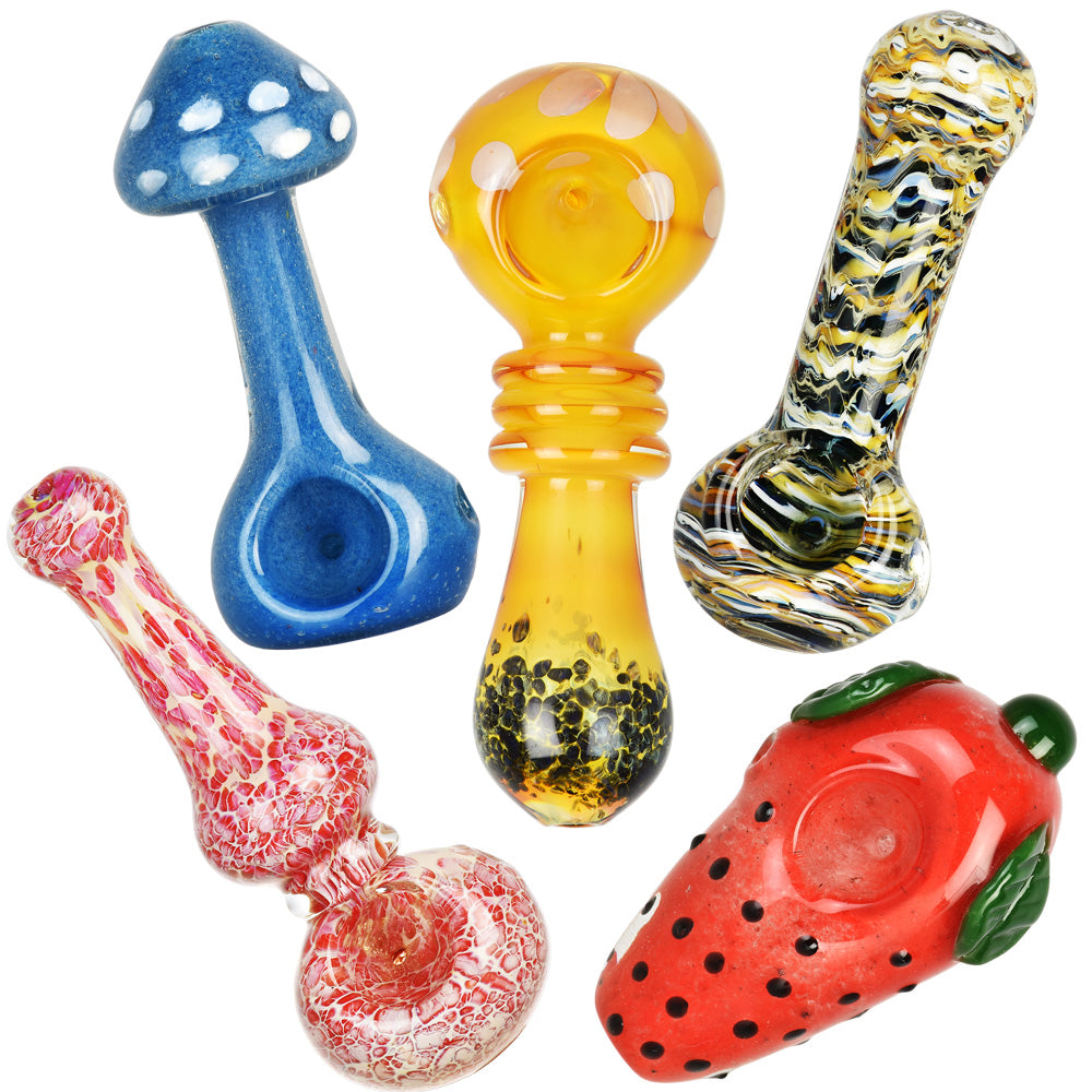 40PC BUNDLE - High End Spoon Pipe - 3" - 5" / Assorted - Smoke N’ Poke