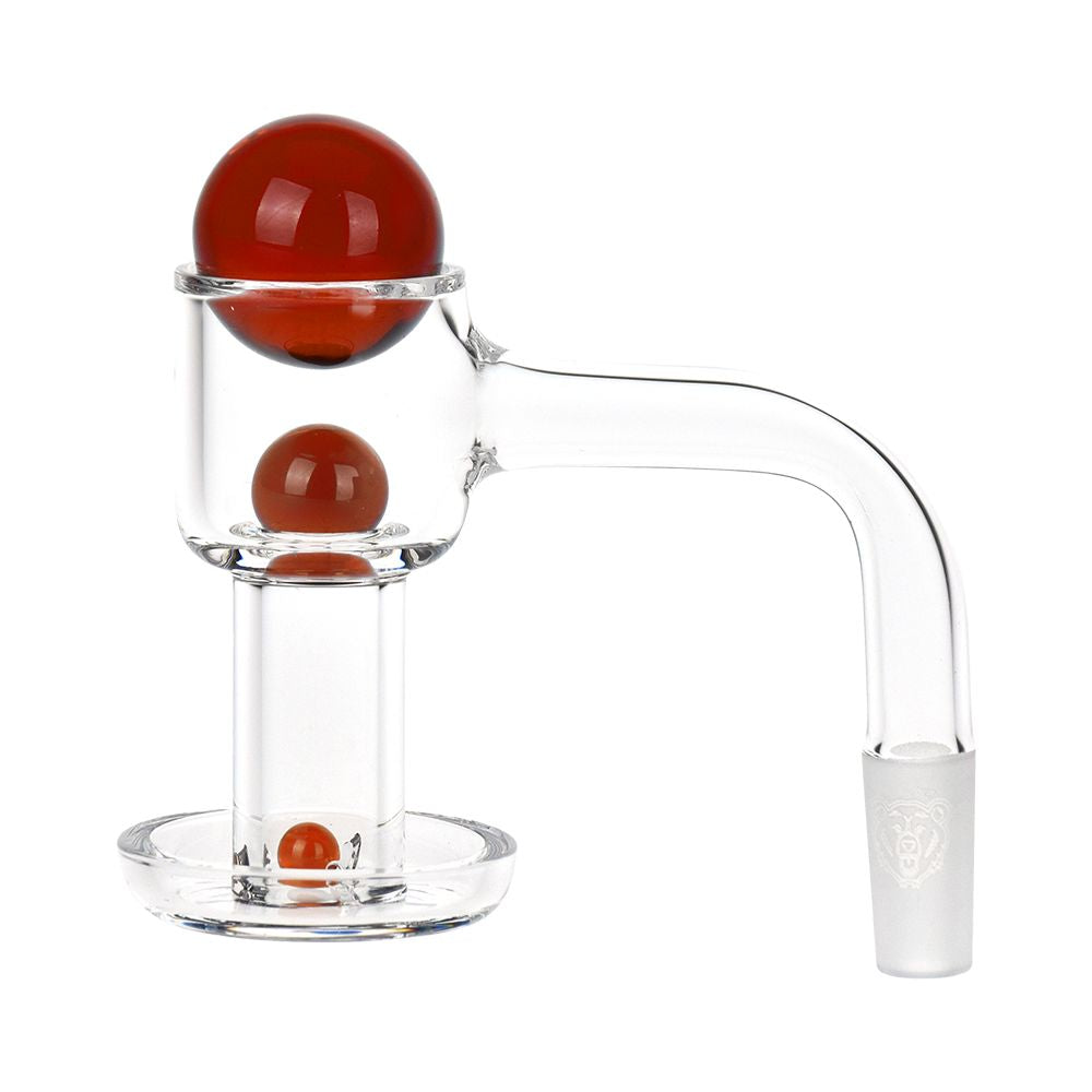 Bear Quartz V1 Slurper Banger Set | 4pc | 90 Degree Bear Quartz V1 Slurper Banger Set | Sticker