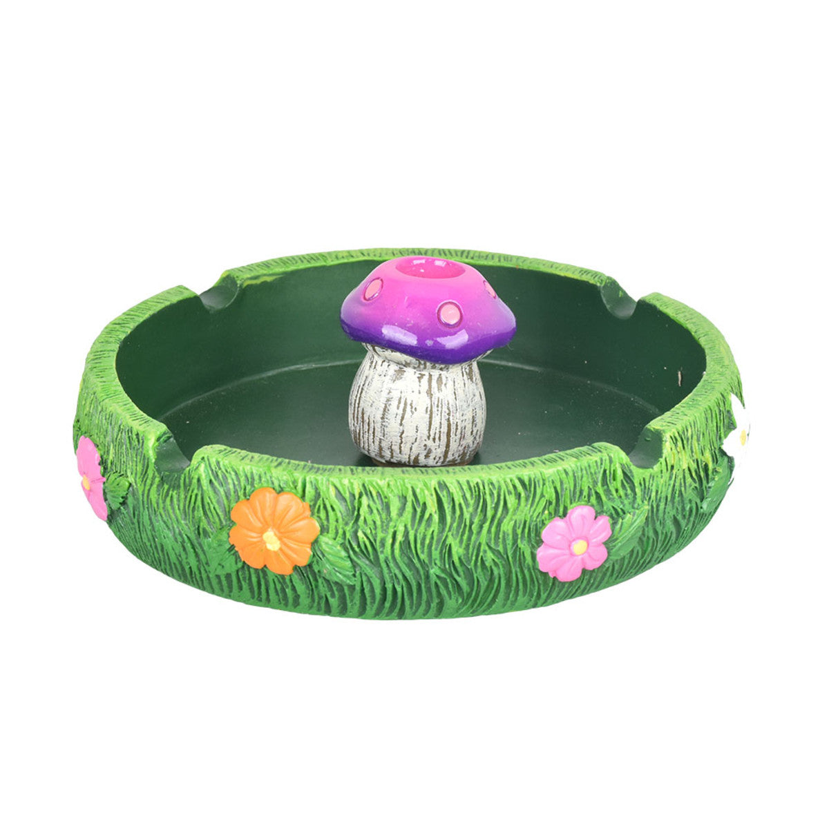Spring Mushroom Ashtray w/ Snuffer | 5" - Smoke N’ Poke