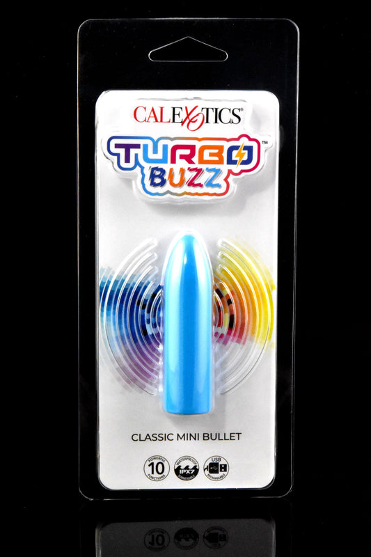 Turbo Buzz Classic Mini Bullet – 10 Functions – USB Rechargeable – IPX7