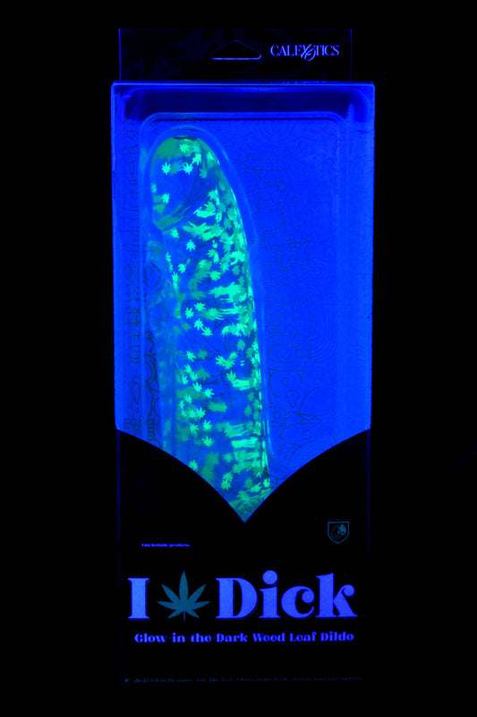 Naughty Bits “I Leaf Dick” Glow-in-the-Dark Weed Leaf Dildo – Suction Base