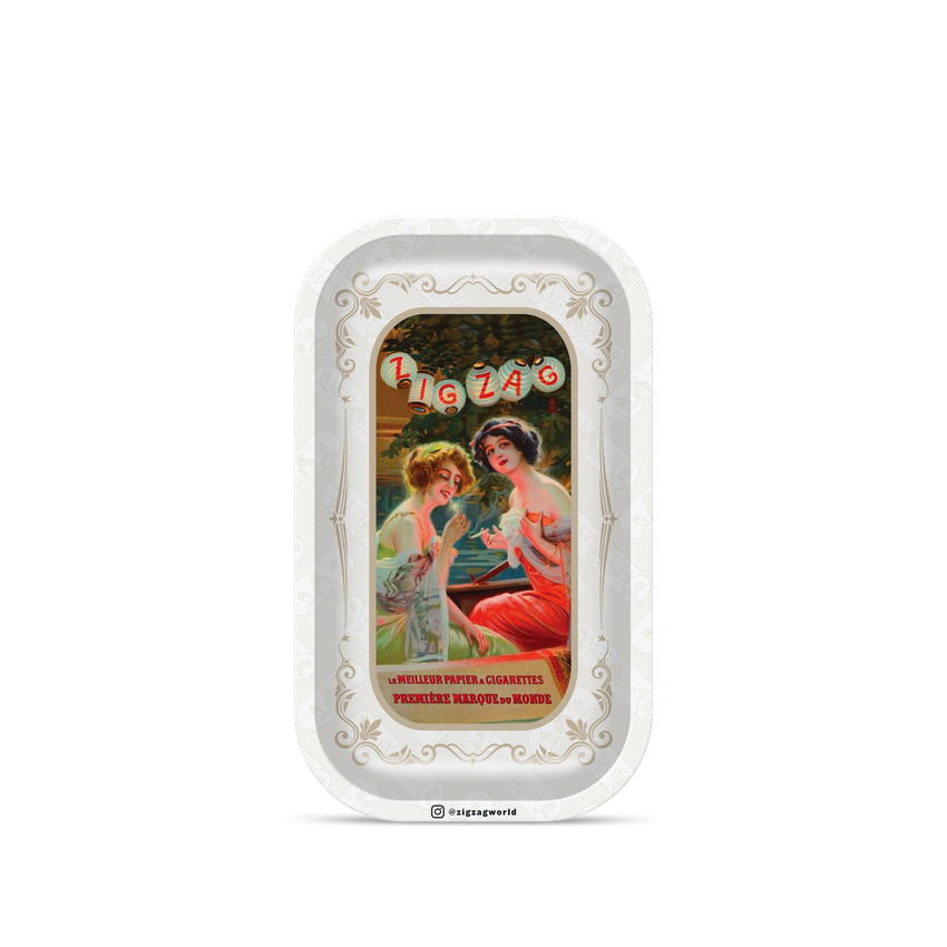 Zig-Zag Small Vintage Lanterns Rolling Tray - (1 Count)