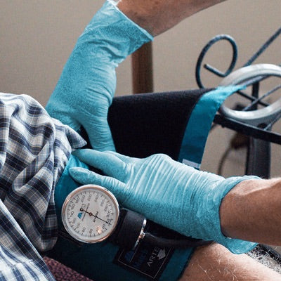 AMMEX Professional Blue Nitrile PF Exam Gloves (Cs of 1000) - Smoke N’ Poke