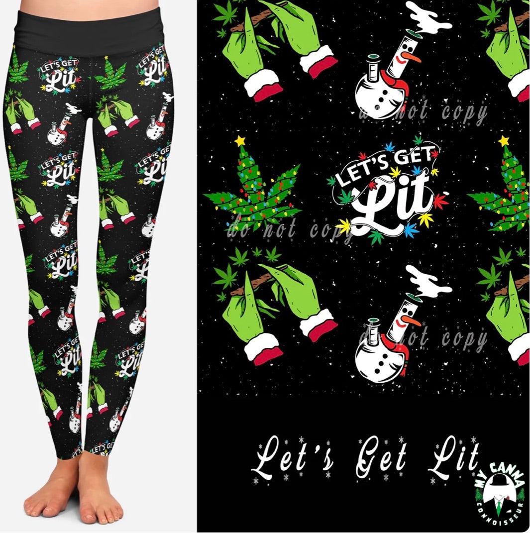 Galaxy Creations Let’s Get Lit Leggings - Smoke N’ Poke