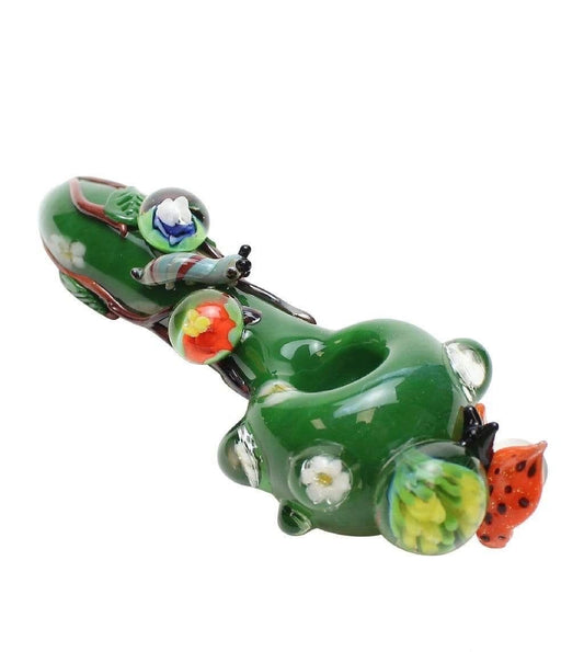 Empire Glassworks Small Garden Critters Spoon Pipe - Smoke N’ Poke