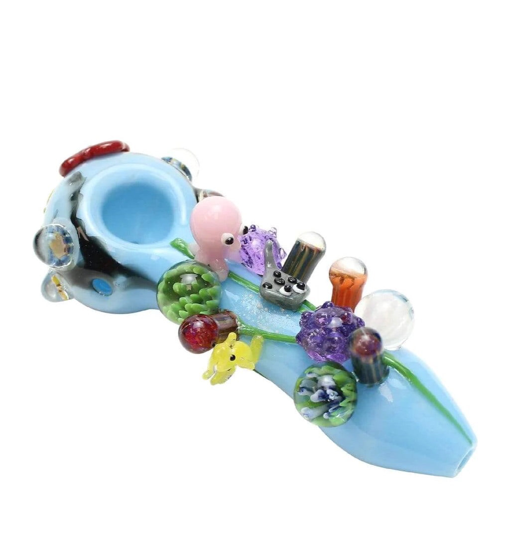 Empire Glassworks Small Great Barrier Reef Spoon Pipe - Smoke N’ Poke