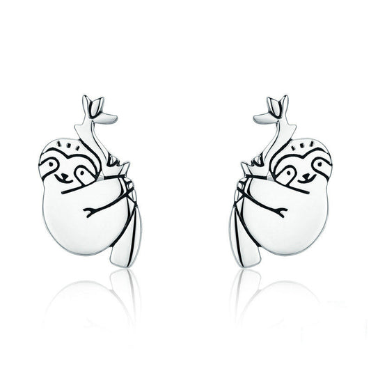 Cute Little Sloth Stud Earrings For Women