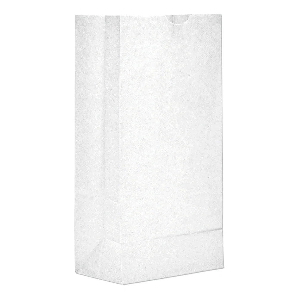 #10 White Paper Bag - 10 Pound - (500 - 10,000 Count) - Smoke N’ Poke