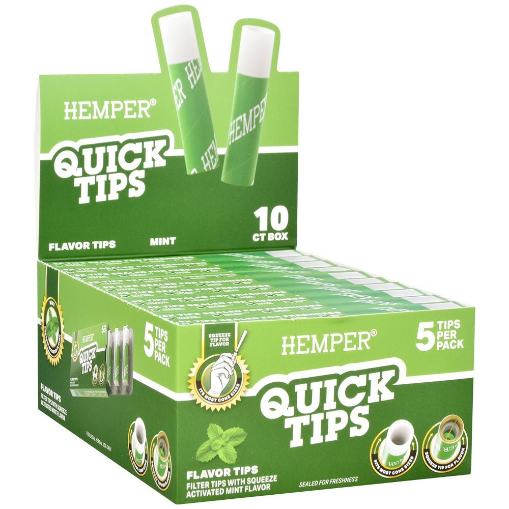 10PC DISPLAY - Hemper Quick Tips - 5pk - Smoke N’ Poke