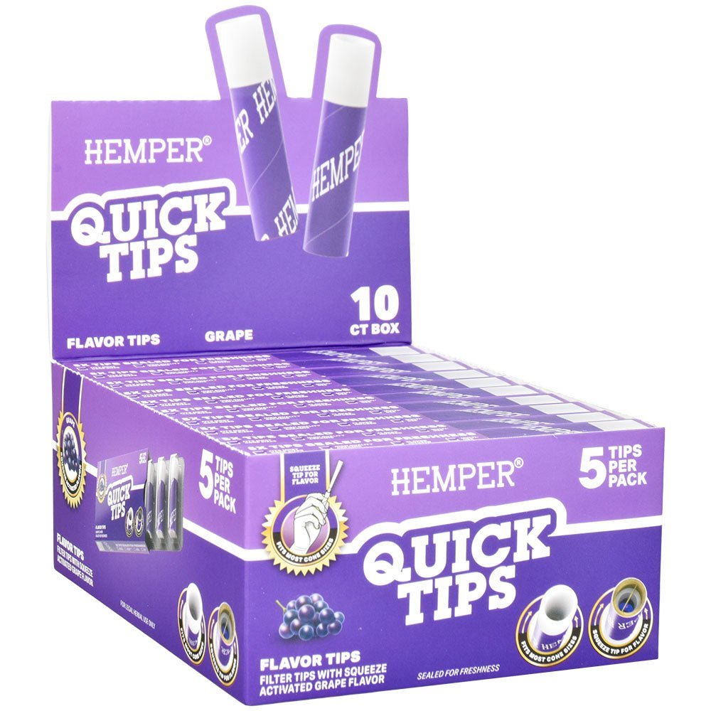 10PC DISPLAY - Hemper Quick Tips - 5pk - Smoke N’ Poke