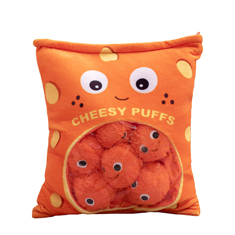 Peluches con forma de snack