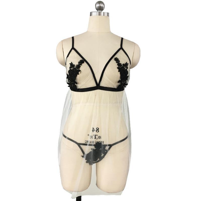 Sexy Suspender Skirt Embroidered Sexy Lingerie - Smoke N’ Poke