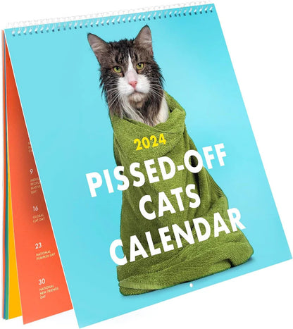 New Angry Cat Wall Mounted Calendar