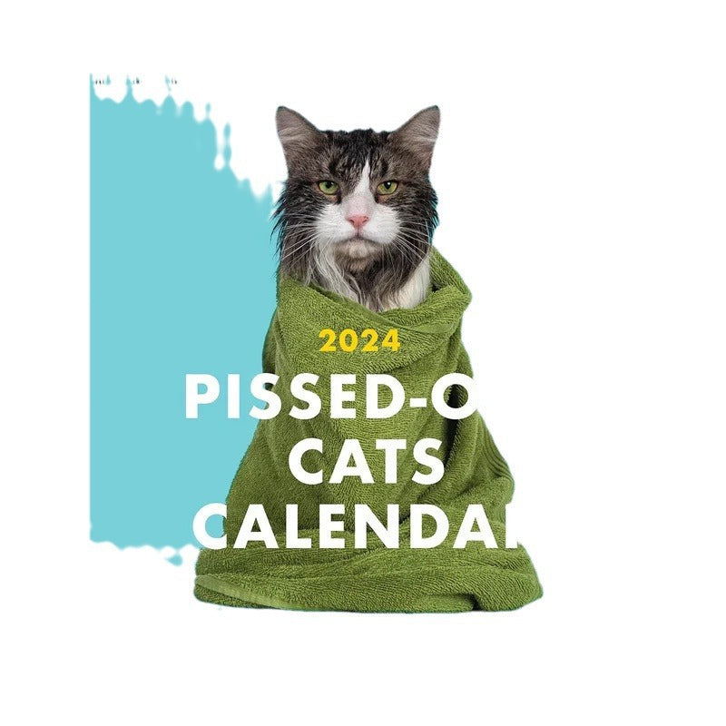 New Angry Cat Wall Mounted Calendar