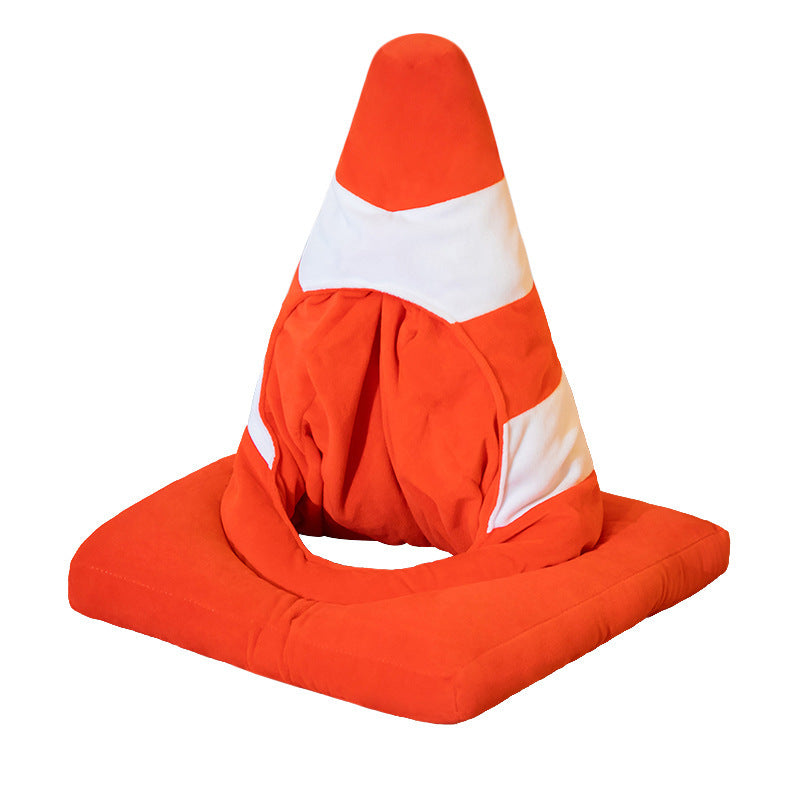 Funny And Cute Funny Roadblock Hat Doll Plush Toy