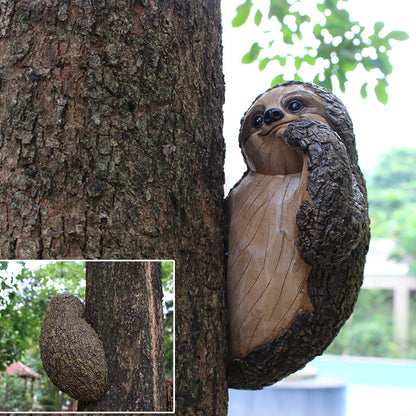 Colgante de árbol perezoso de resina artesanal