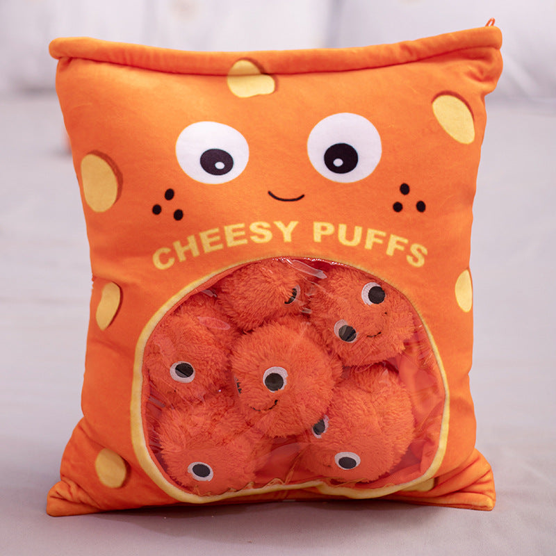 Peluches con forma de snack