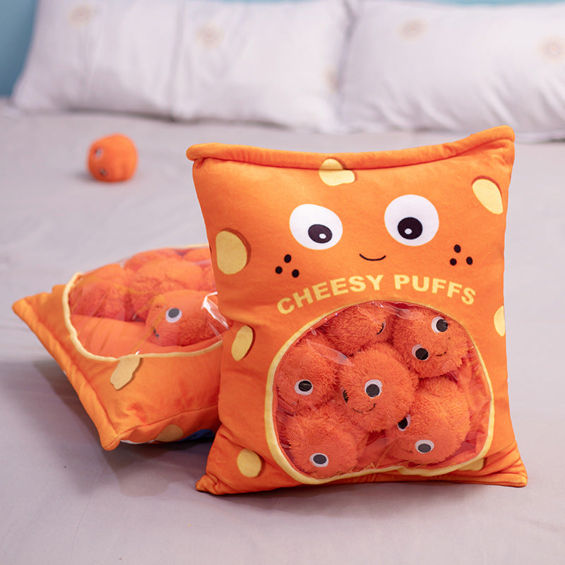 Peluches con forma de snack