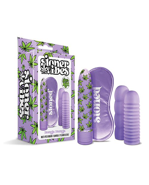 Stoner Vibes Bonga Bunga Stash Kit - Púrpura