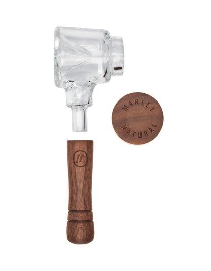 Marley Natural Glass Walnut Spoon Pipe - Smoke N’ Poke