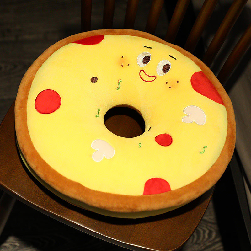 Creative Burger Fries Round Thickened Stool Butt Cushion