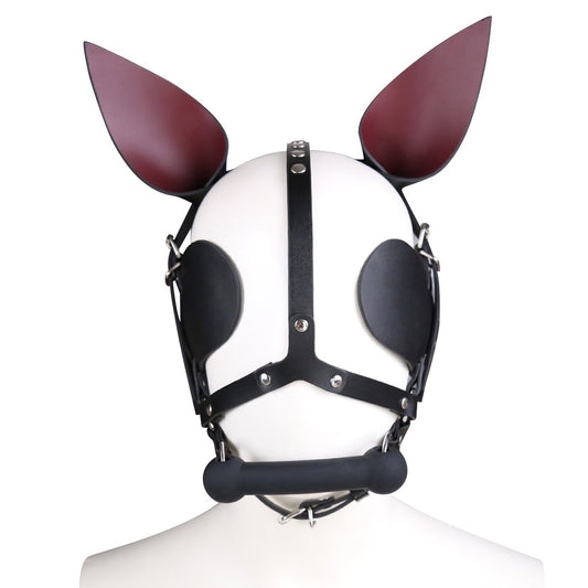 Sexy Tip Ear Band Ball Gag Eye-covering Headgear