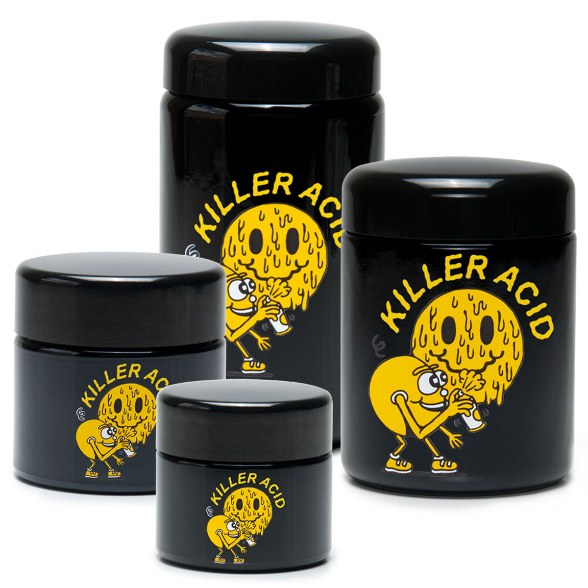 420 Science x Killer Acid UV Screw Top Jar - Miles of Smiles - Smoke N’ Poke