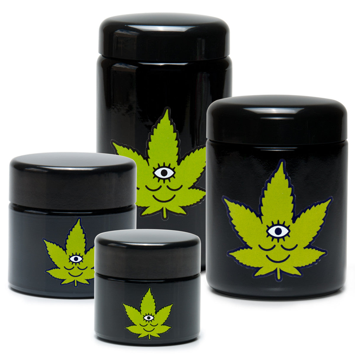 420 Science x Wokeface UV Screw Top Jar - Toke Face - Smoke N’ Poke