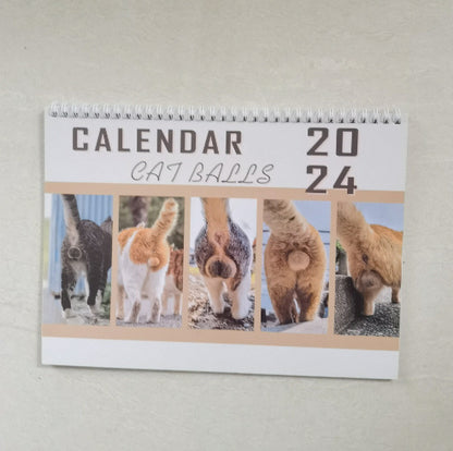 Cat Butt Calendar Christmas New Year Home Decoration