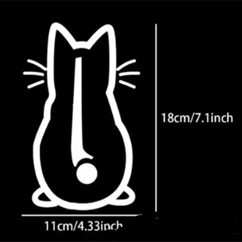 Etiqueta engomada personalizada de la decoración del limpiaparabrisas con forma de gato lindo