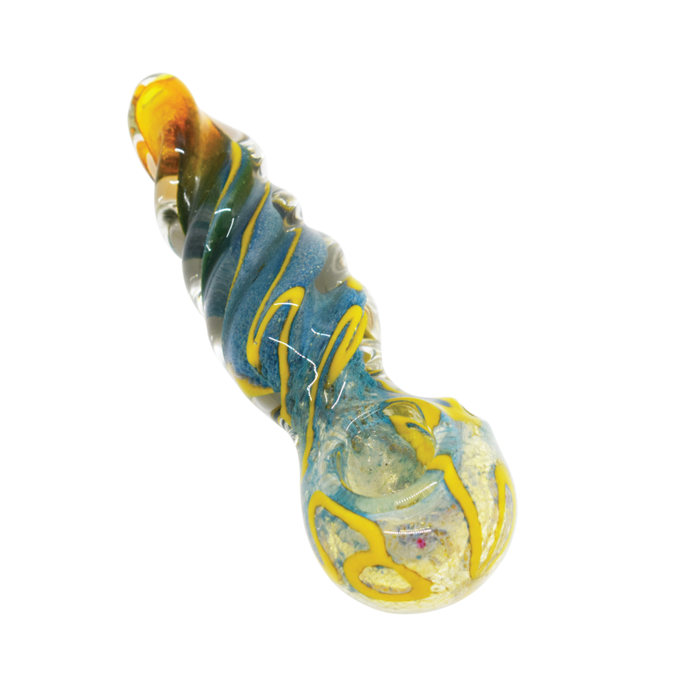 4.5" Frit Twist Hand Pipe - (1 Count)