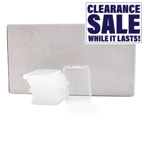 4.5mm Clear Slim Shatter Container SD Card Case (100 Count)