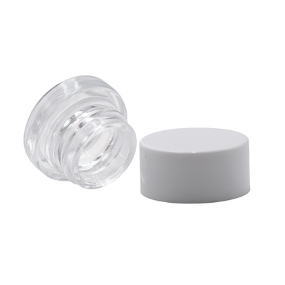 5 mL Glass Concentrate Container With Black or White Cap - Child Safe (Various Quantities)