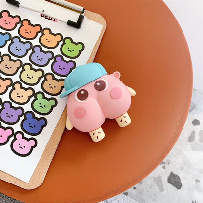 Compatible with Apple, Cartoon butt earphone protector