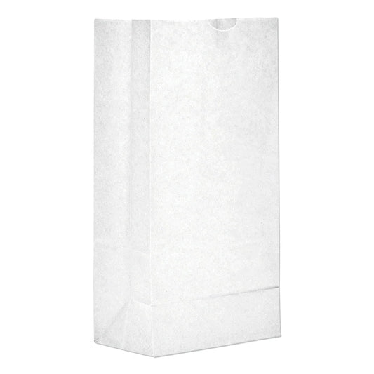 #6 White Paper Bag - 6 Pound - (500 - 10,000 Count) - Smoke N’ Poke