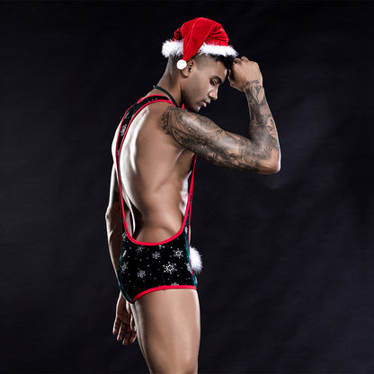 Sexy Sexy Lingerie One-piece Christmas Outfit For Men - Smoke N’ Poke